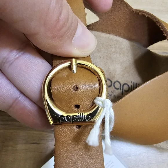 PAPILLIO BY BIRKENSTOCK SAMIRA RING COGNAC,WEDGE Sandal, BLACK,size US 11,EUR 42 - Picture 8 of 16